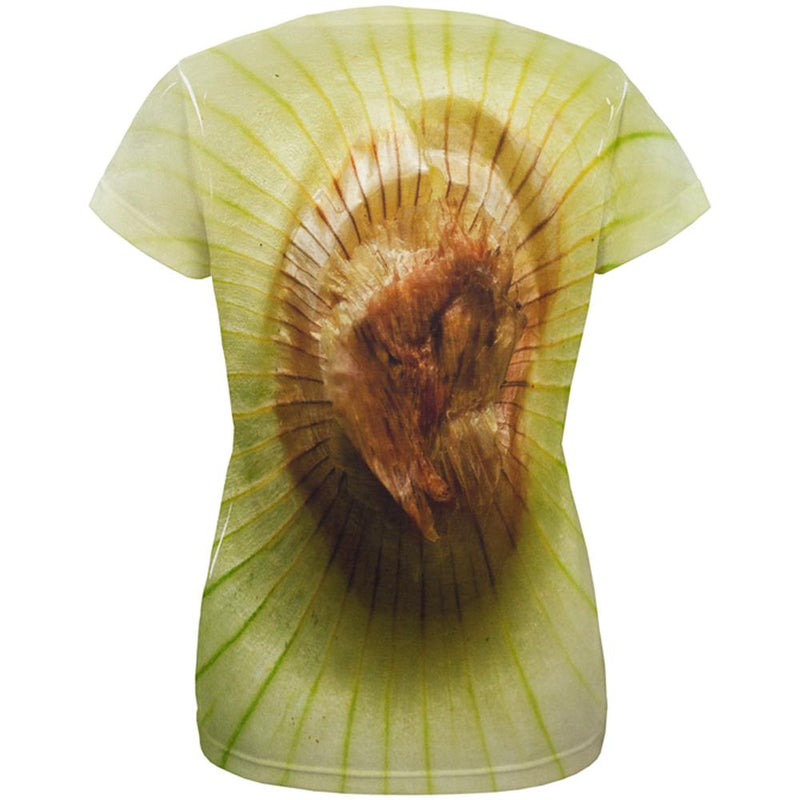 Halloween Yellow Sweet Onion Costume All Over Womens T Shirt Women's T-Shirts Old Glory   