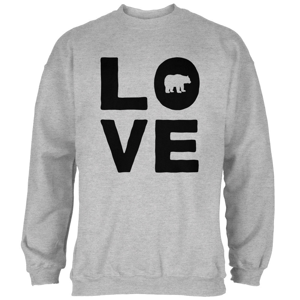 Autumn Bear Love Mens Sweatshirt Men's Sweatshirts global 2XL Heather 