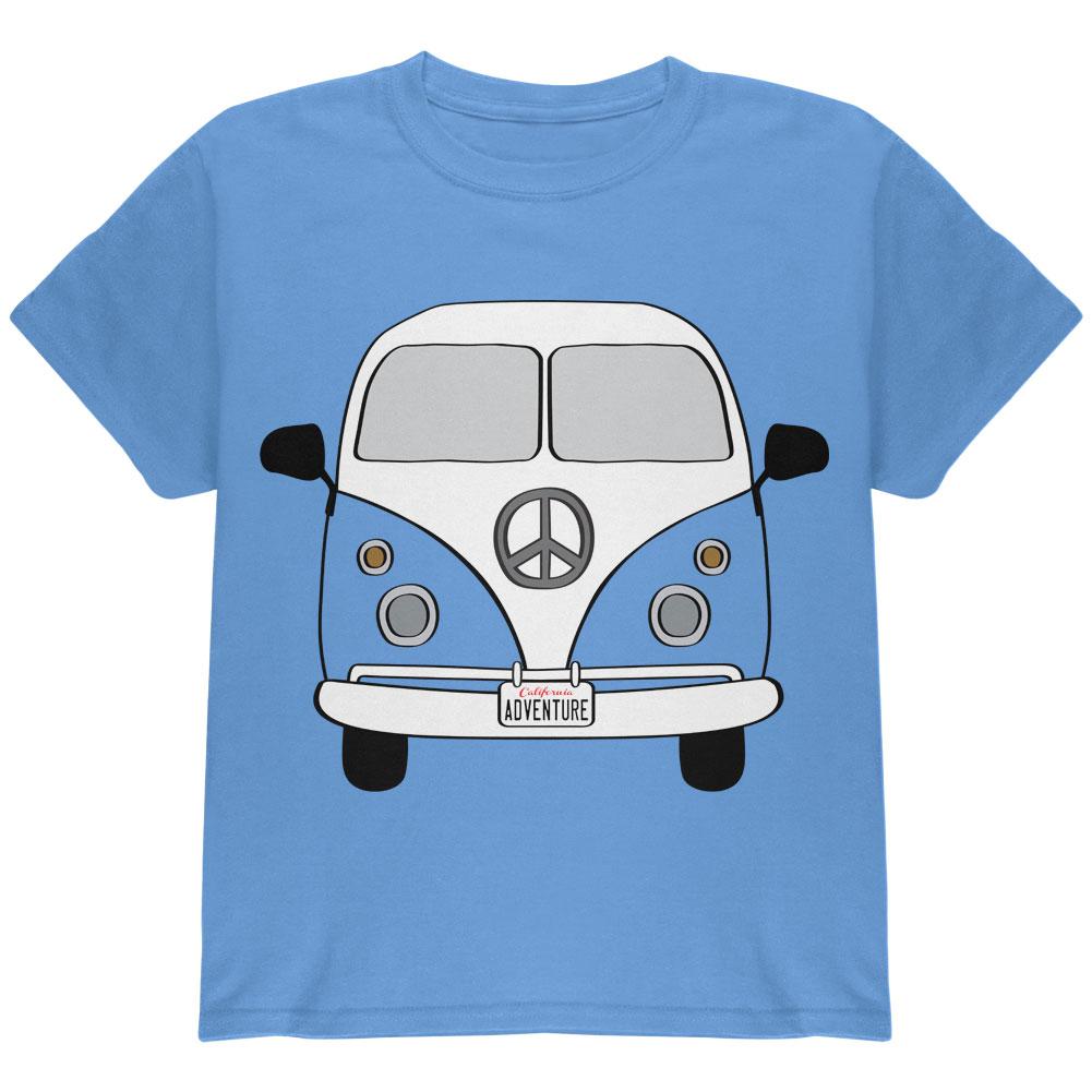 Halloween Travel Bus Costume Camper Adventure Youth T Shirt Youth T-Shirts Old Glory LG Carolina Blue 