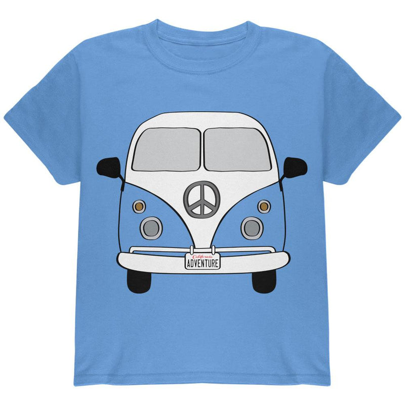 Halloween Travel Bus Costume Camper Adventure Youth T Shirt Youth T-Shirts Old Glory LG Carolina Blue 