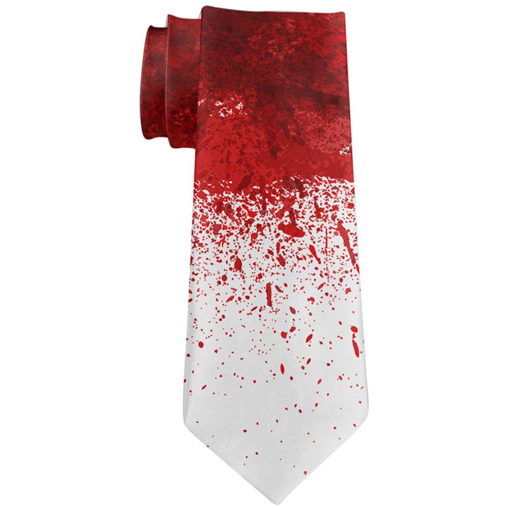 Halloween Decapitation Costume All Over Neck Tie Men's Neck Ties Old Glory OS Multi 