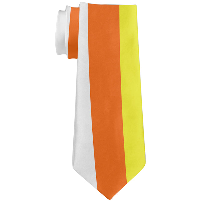 Halloween Candy Corn Lover All Over Neck Tie Men's Neck Ties Old Glory OS Multi 