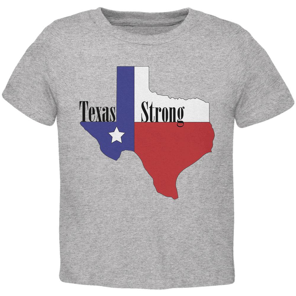 Texas Strong Hurricane Harvey Toddler T Shirt Toddler T-Shirts Old Glory 2T Heather 