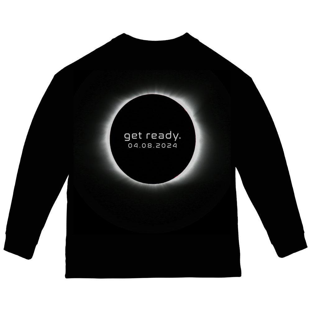 Get Ready Next Total Solar Eclipse Toddler Long Sleeve T Shirt Toddler Long Sleeves Old Glory 2T Black 