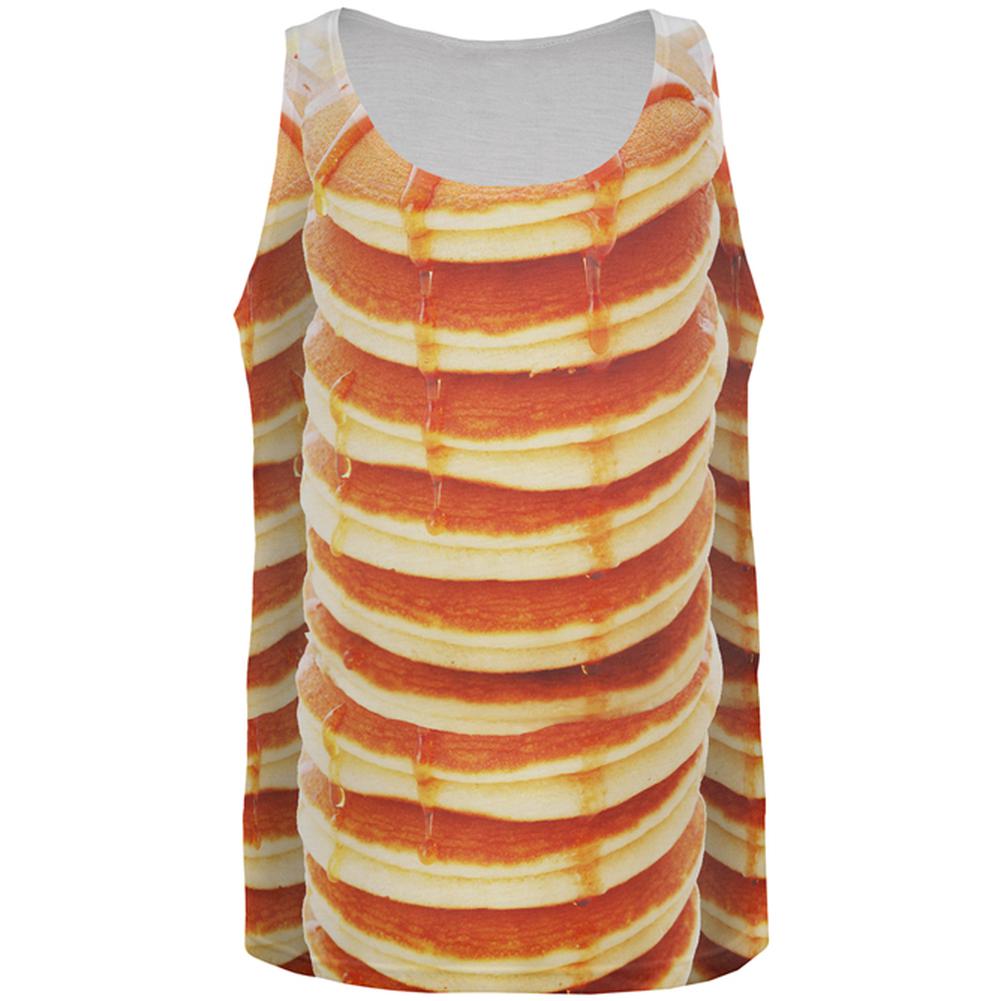 Halloween Pancakes and Syrup Breakfast Costume All Over Mens Tank Top Men's Tank Tops Old Glory 2XL Multi 