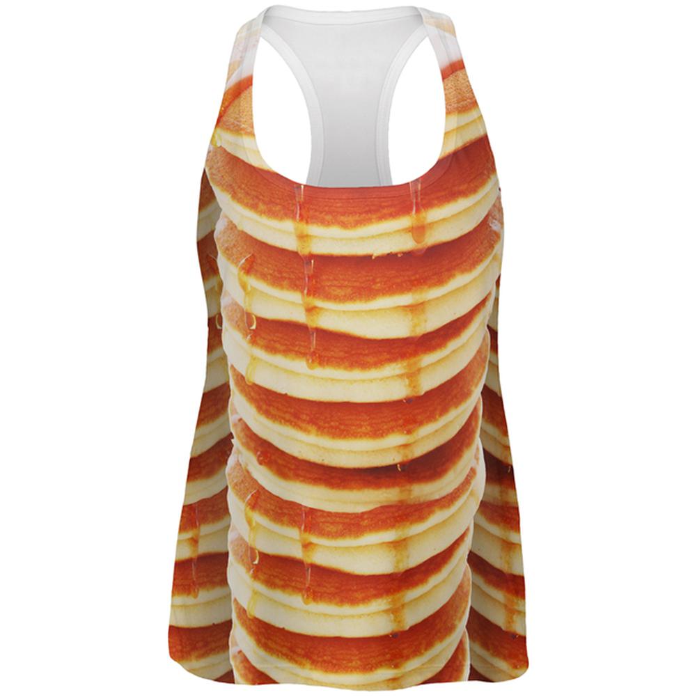 Halloween Pancakes and Syrup Breakfast Costume All Over Womens Work Out Tank Top Women's Tank Tops Old Glory 2XL Multi 