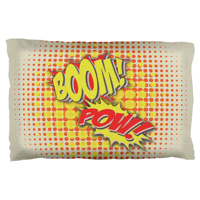 Boom Pow Vintage Comic Book Pillow Case Pillowcases Old Glory OS Multicolored 