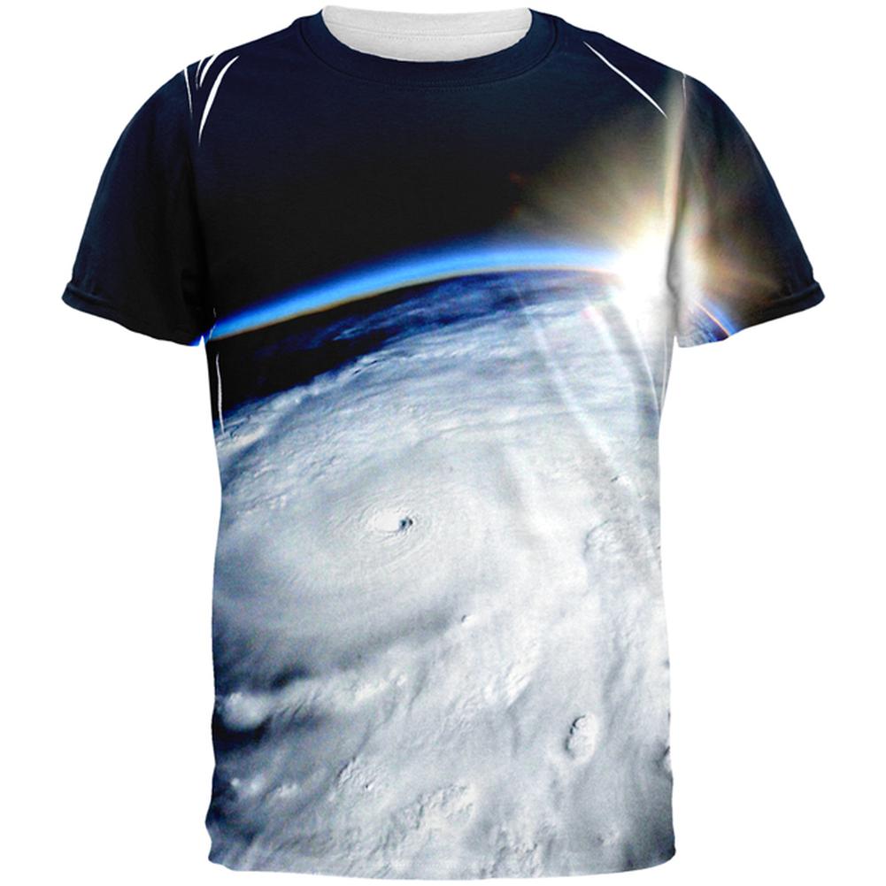 Hurricane at Sunrise Force of Nature All Over Mens T Shirt Men's T-Shirts Old Glory 2XL Multi 