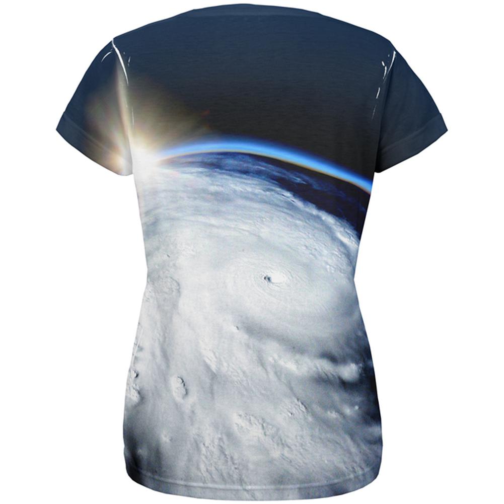 Hurricane at Sunrise Force of Nature All Over Womens T Shirt Women's T-Shirts Old Glory   