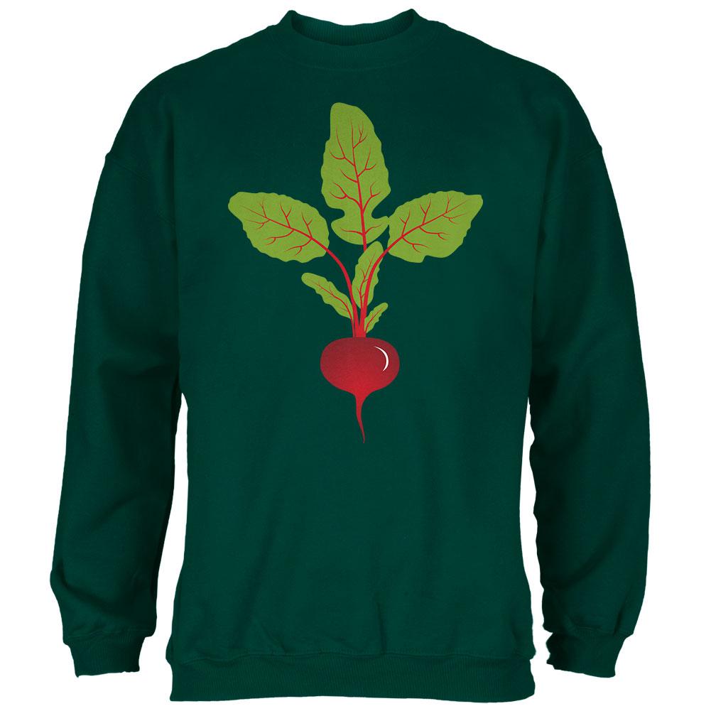 Halloween Vegetable Beet Costume Mens Sweatshirt Men's Sweatshirts Old Glory 2XL Forest Green 