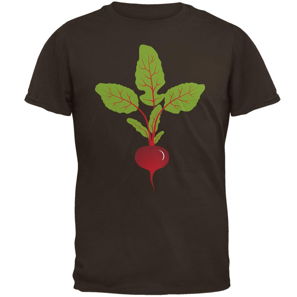 Halloween Vegetable Beet Costume Mens T Shirt Men's T-Shirts Old Glory 2XL Brown 