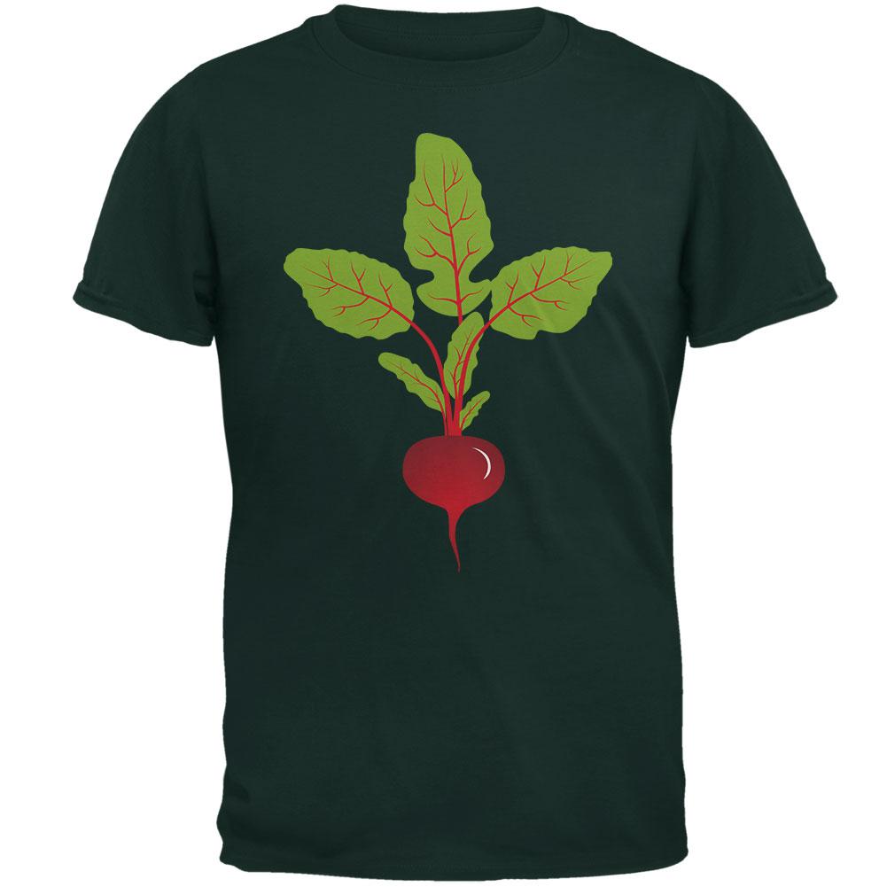 Halloween Vegetable Beet Costume Mens T Shirt Men's T-Shirts Old Glory 2XL Forest Green 