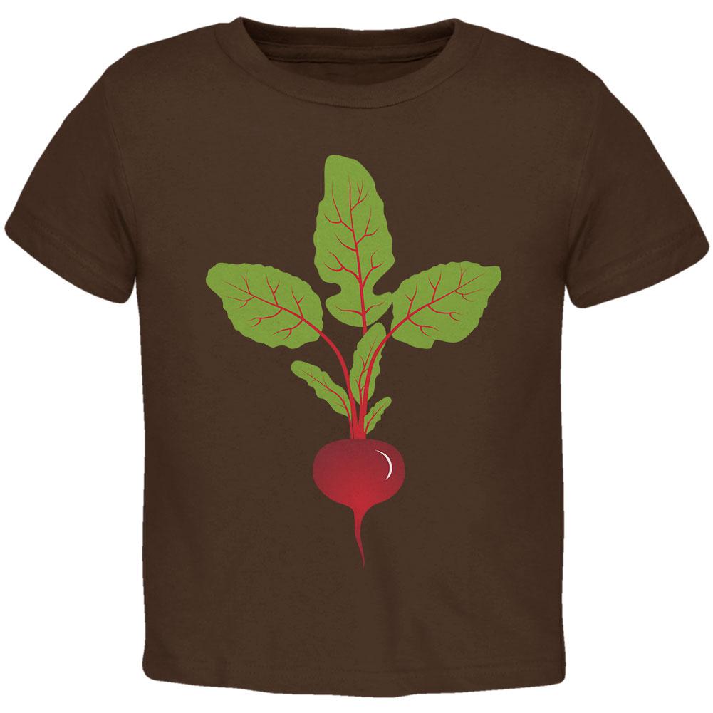 Halloween Vegetable Beet Costume Toddler T Shirt Toddler T-Shirts Old Glory 2T Brown 