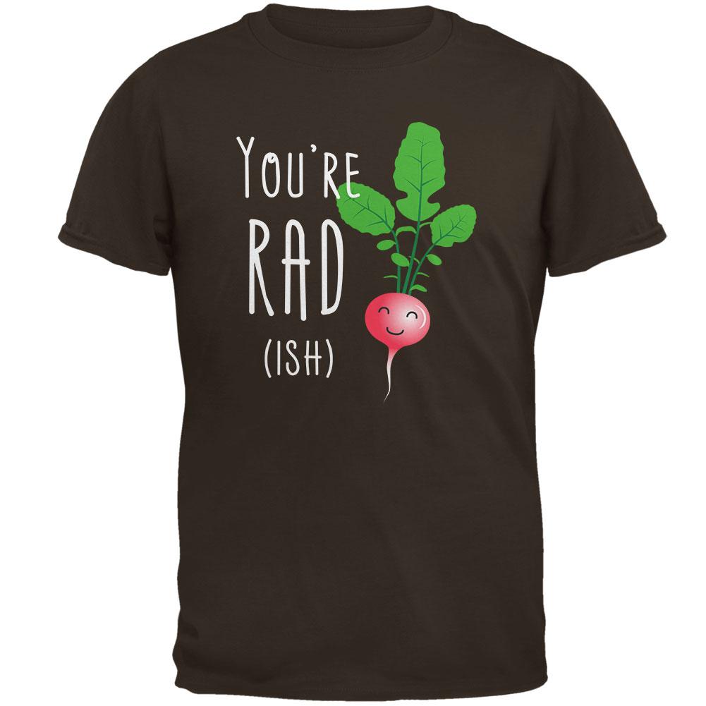 Vegetable Radish You're Rad-ish Mens T Shirt Men's T-Shirts Old Glory 2XL Brown 