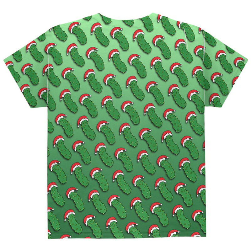 Christmas German Pickle Pattern All Over Youth T Shirt Youth T-Shirts Old Glory   