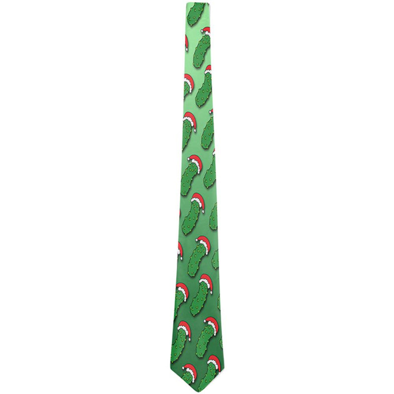 Christmas German Pickle Pattern All Over Neck Tie Ties Old Glory   