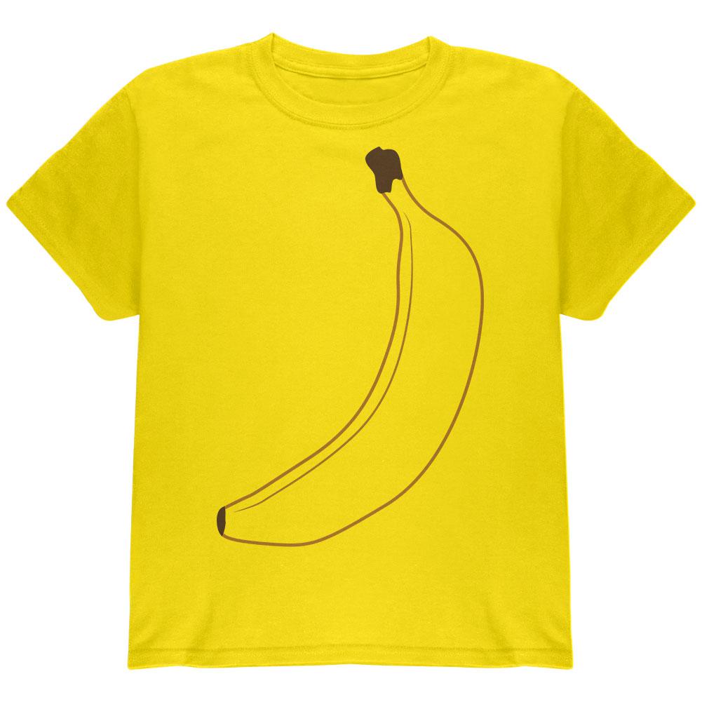 Halloween Fruit Banana Costume Youth T Shirt Youth T-Shirts Old Glory LG Yellow 