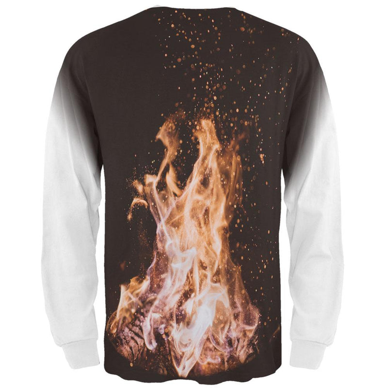 Autumn Bonfire Love All Over Mens Long Sleeve T Shirt Men's Long Sleeves Old Glory   