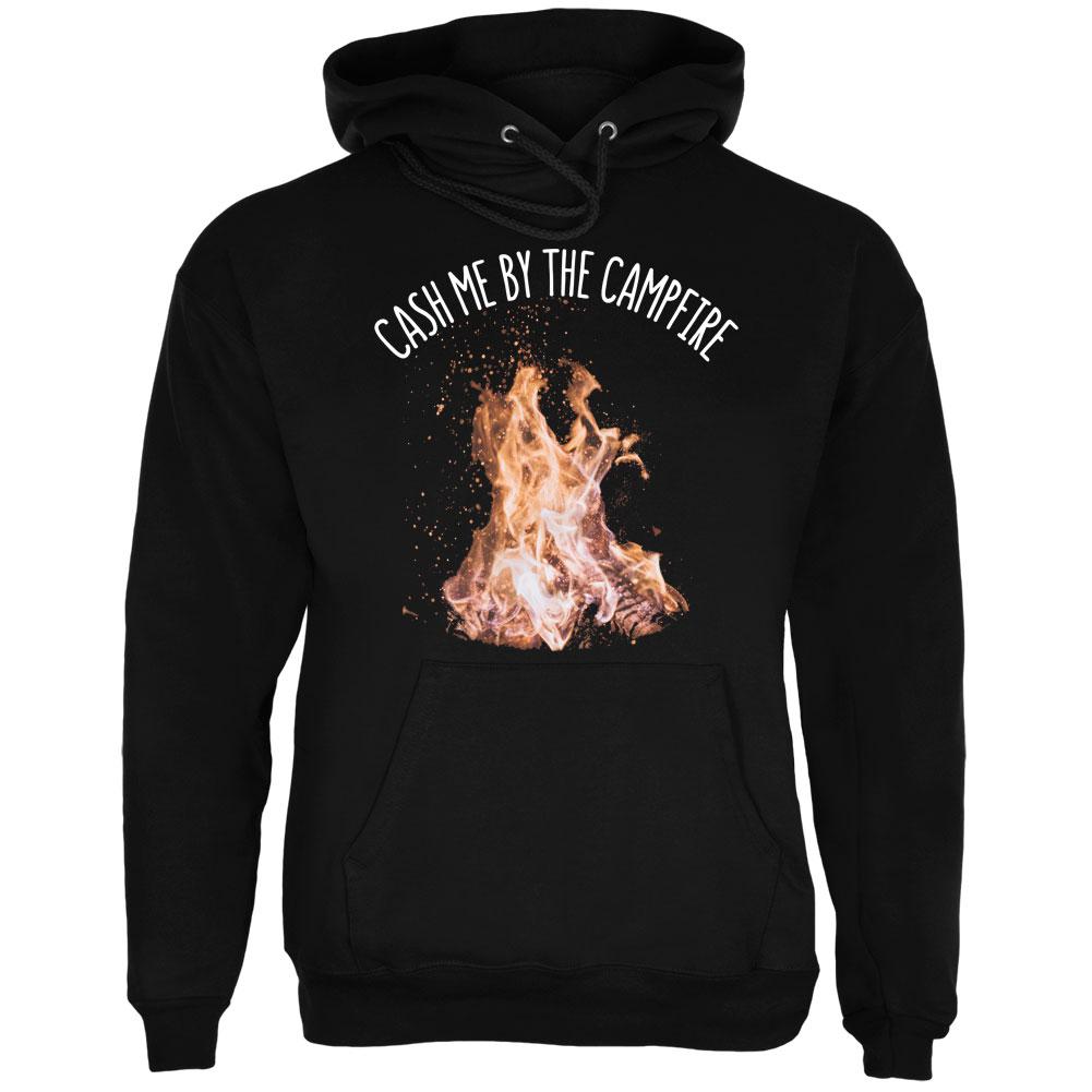 Autumn Cash Me by the Campfire Mens Hoodie Men's Hoodies Old Glory 2XL Black 