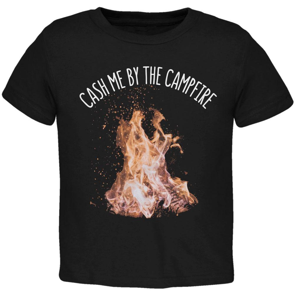 Autumn Cash Me by the Campfire Toddler T Shirt Toddler T-Shirts Old Glory 2T Black 