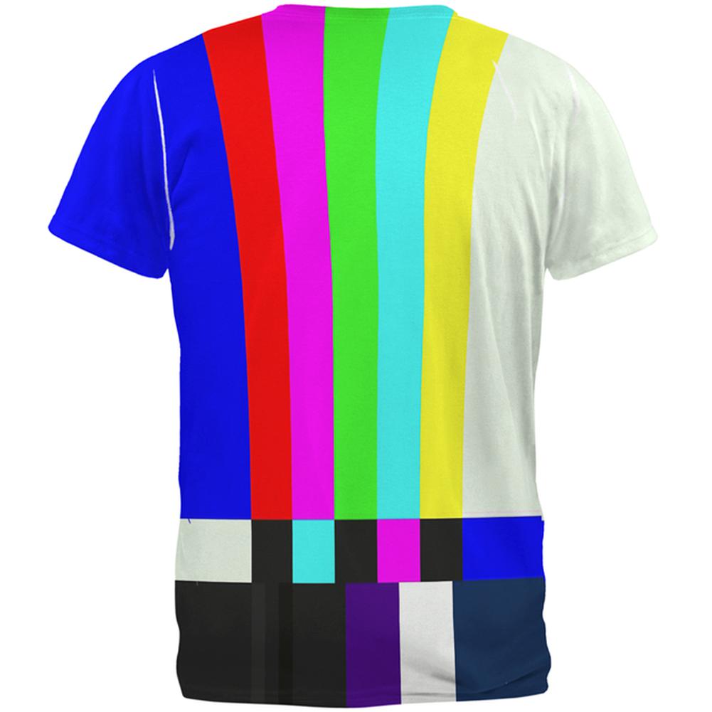 Halloween SMPTE Color Bars Late Night TV Costume All Over Mens T Shirt Men's T-Shirts Old Glory   