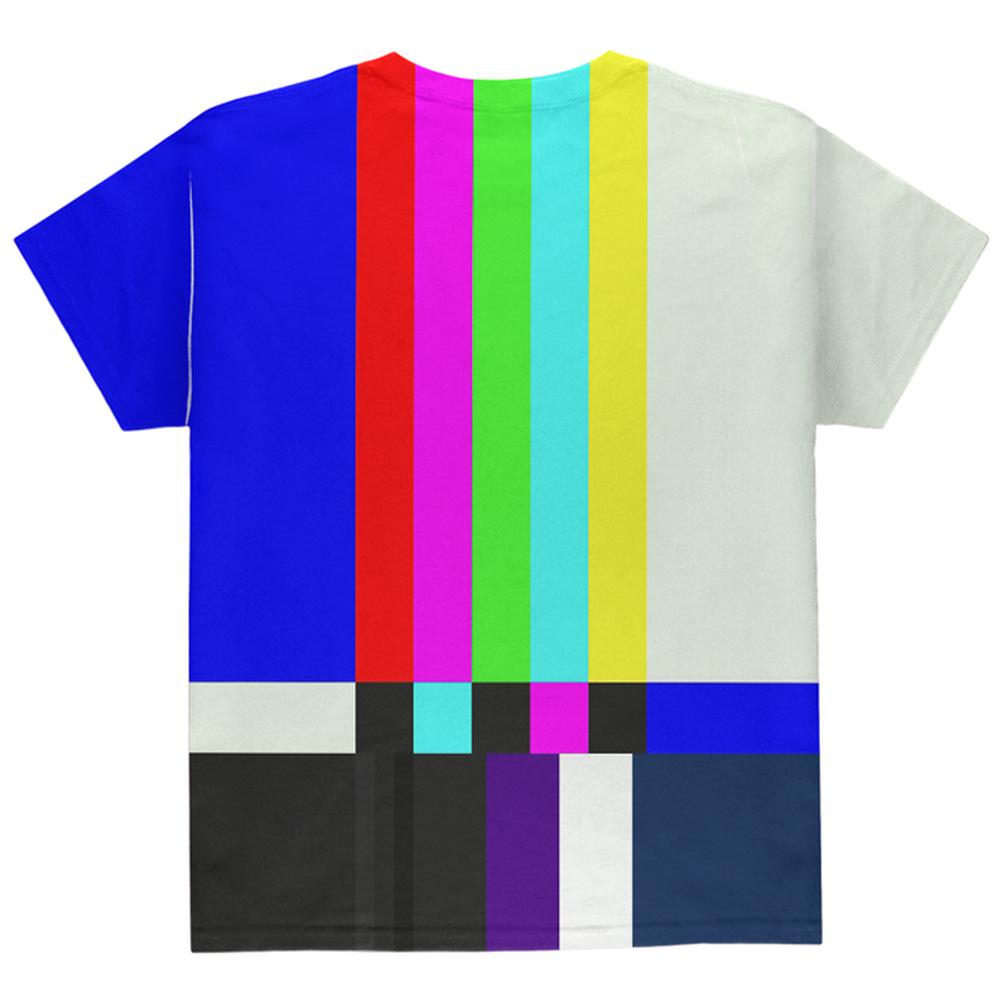 Halloween SMPTE Color Bars Late Night TV Costume All Over Youth T Shirt Youth T-Shirts Old Glory   