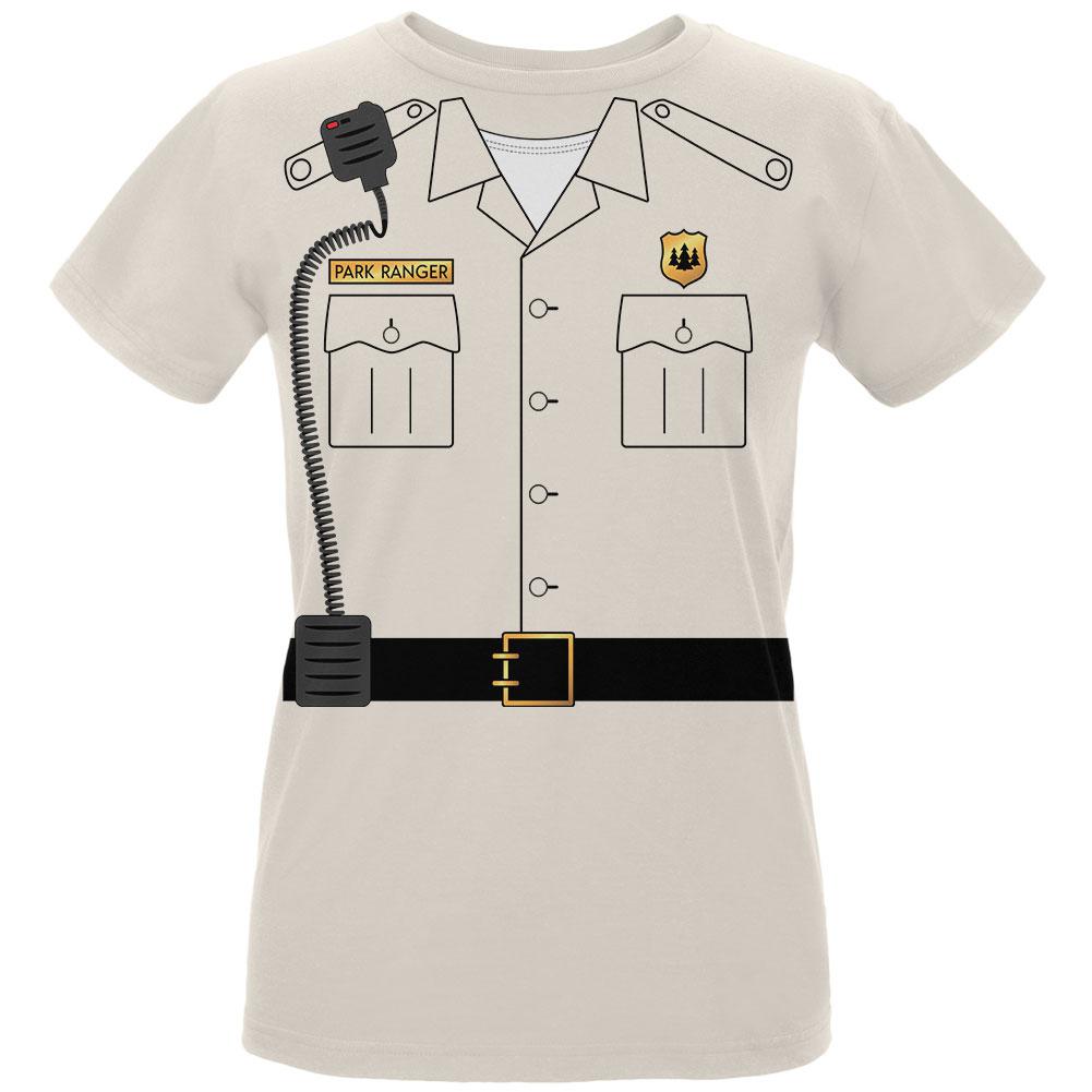 Halloween Forest Park Ranger Costume Womens Organic T Shirt Women's T-Shirts Old Glory LG Natural 