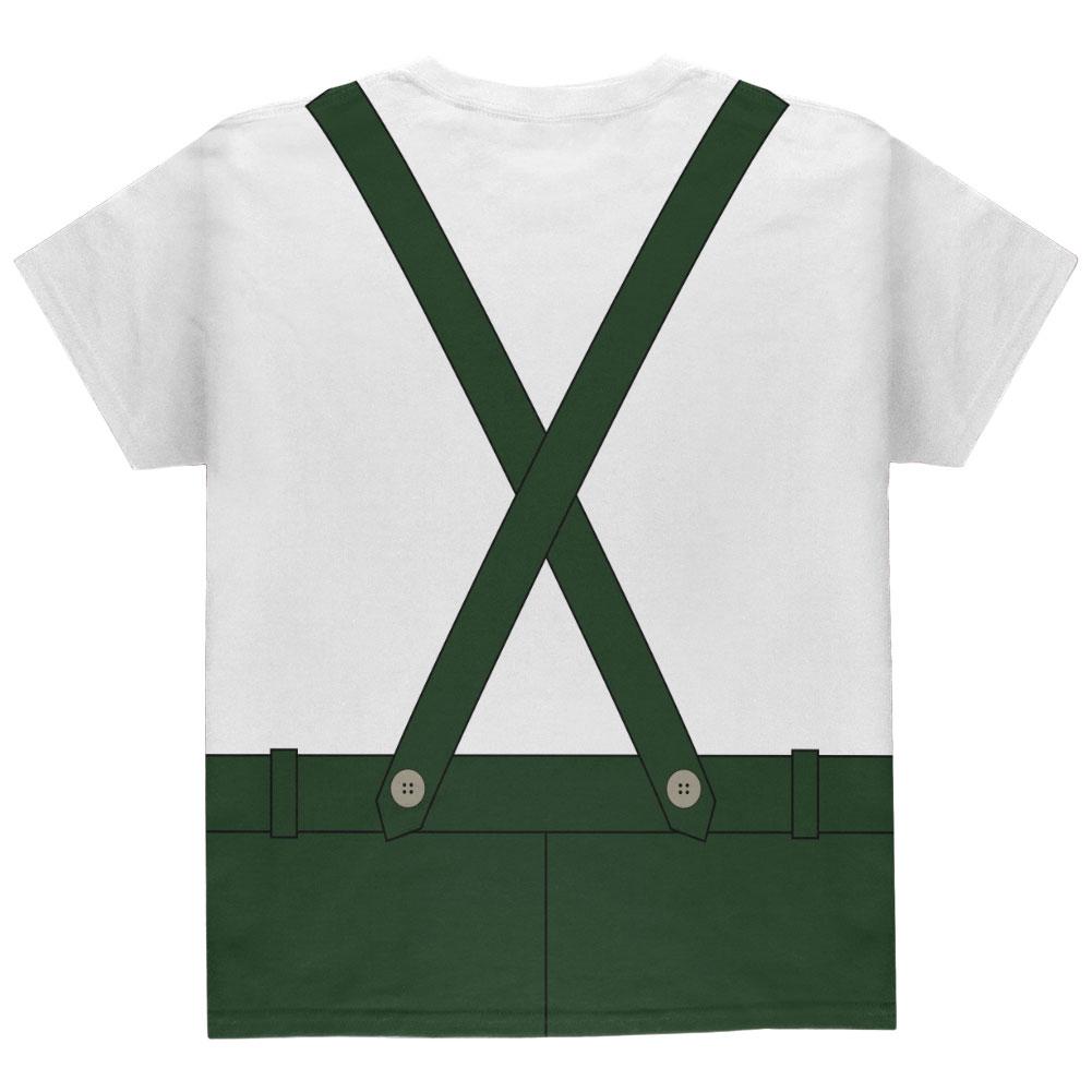 Halloween Lederhosen Yodelling Yodeller Costume Swiss All Over Youth T Shirt Youth T-Shirts Old Glory   