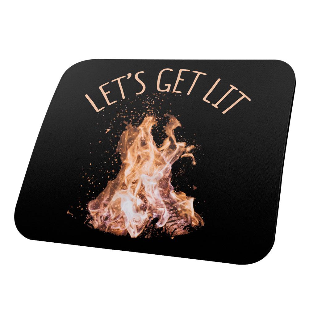 Autumn Let's Get Lit Bonfire All Over Mouse Pad Mouse Pads Old Glory OS Multi 