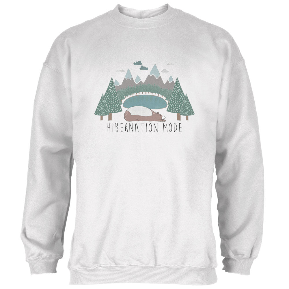 Autumn Bear Hibernation Mode Mens Sweatshirt Men's Sweatshirts global 2XL White 