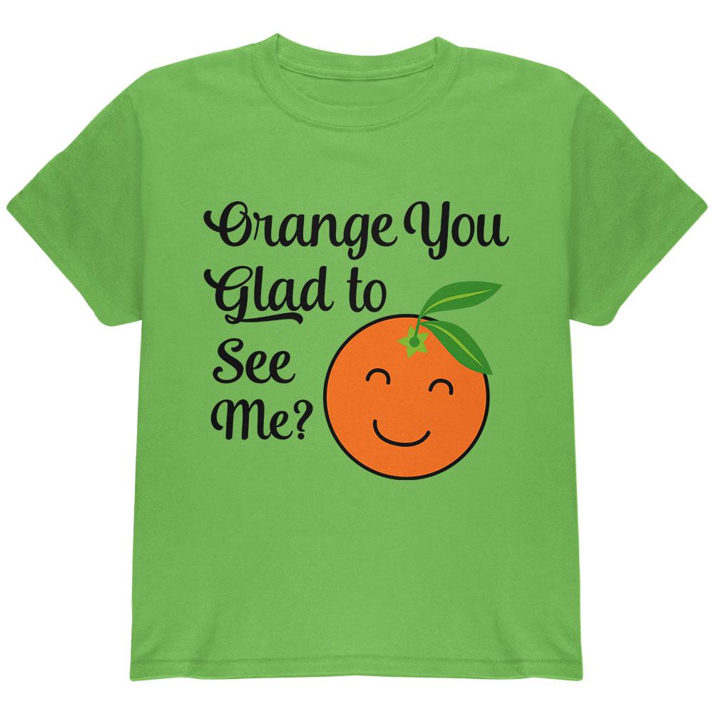 Fruit Orange You Glad to See Me Aren't Youth T Shirt Youth T-Shirts Old Glory MD Kiwi 