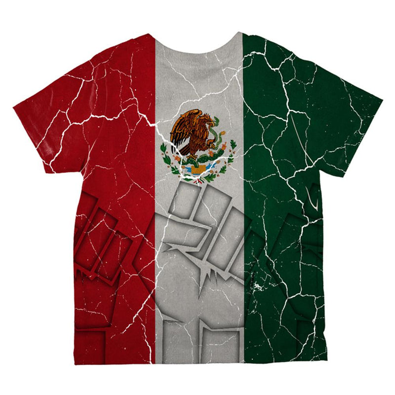 Cinco De Mayo Mexico Fuerte Strong Mexican Flag All Over Toddler T Shirt Toddler T-Shirts Old Glory   