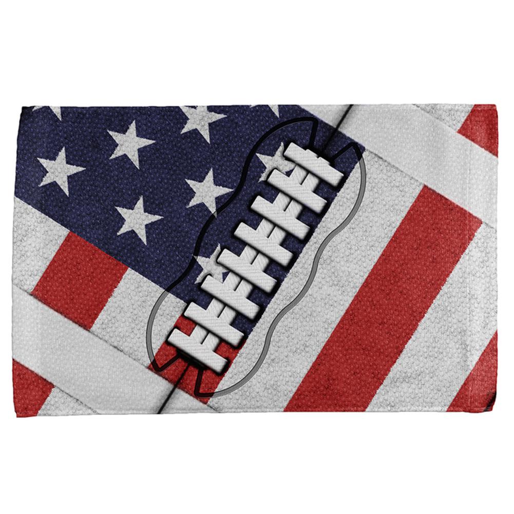 4th of July American Flag Patriot Football All Over Hand Towel Hand Towel Old Glory OS Multi 