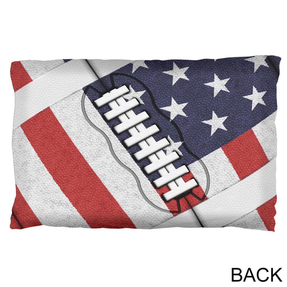 4th of July American Flag Patriot Football Pillow Case Pillowcases Old Glory   