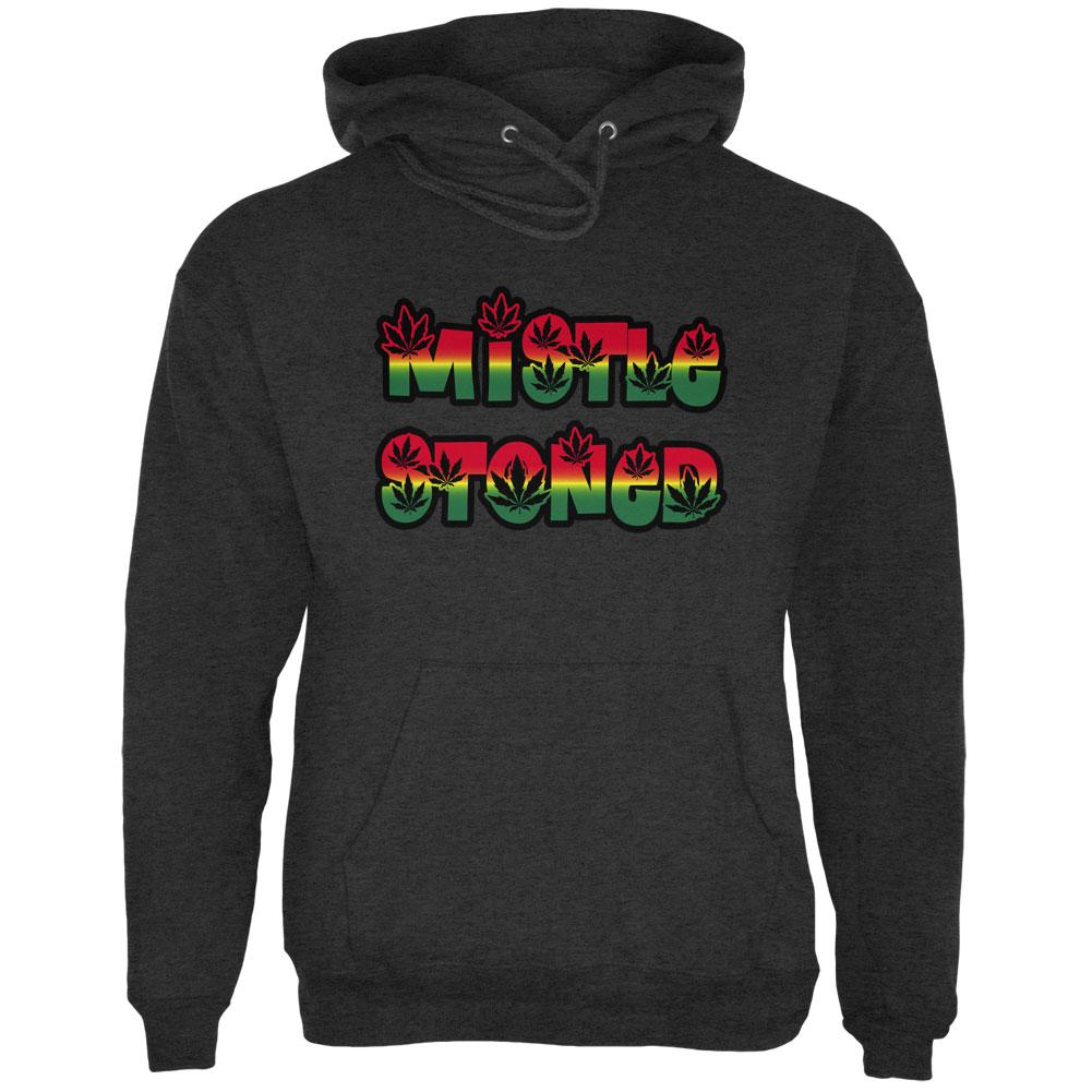 Christmas Mistlestoned Mistletoe Mens Hoodie Men's Hoodies Old Glory 2XL Charcoal Heather 