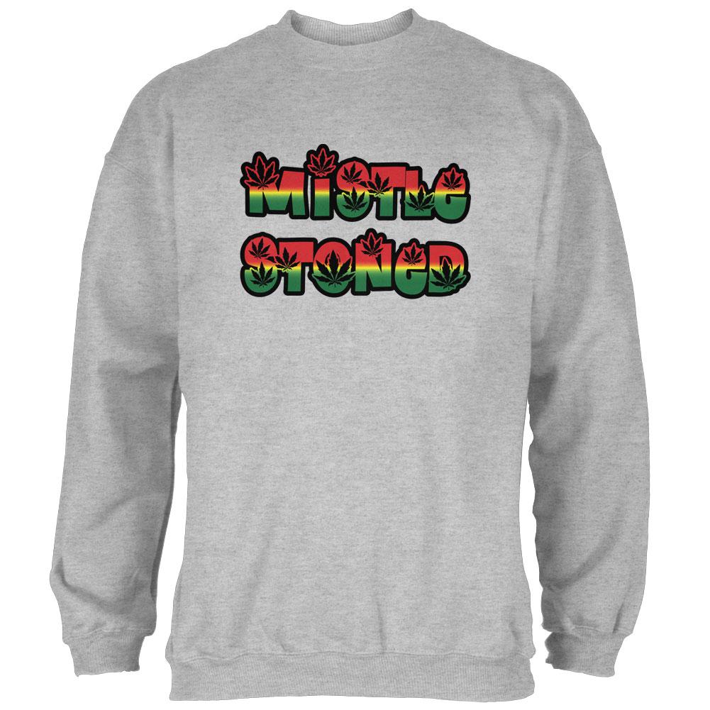 Christmas Mistlestoned Mistletoe Mens Sweatshirt Men's Sweatshirts Old Glory 2XL Heather 