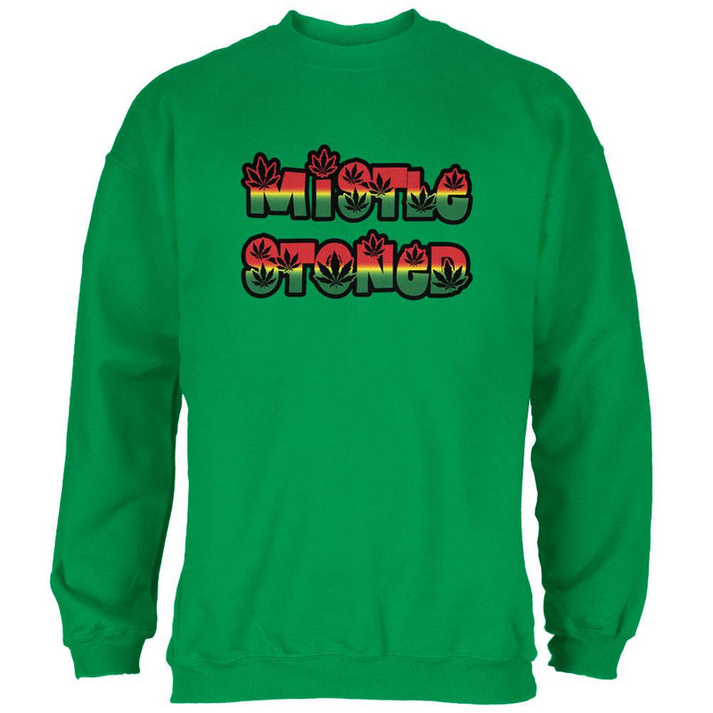 Christmas Mistlestoned Mistletoe Mens Sweatshirt Men's Sweatshirts Old Glory 2XL Irish Green 