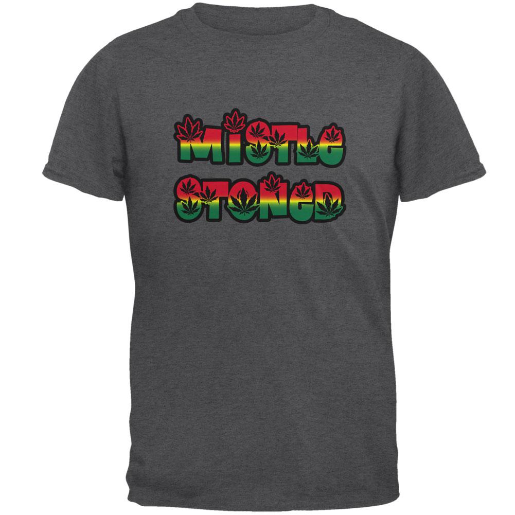 Christmas Mistlestoned Mistletoe Mens T Shirt Men's T-Shirts Old Glory 2XL Dark Heather 