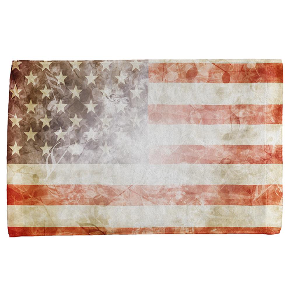 4th of July American Flag Star Spangled Banner All Over Hand Towel Hand Towel Old Glory OS Multi 