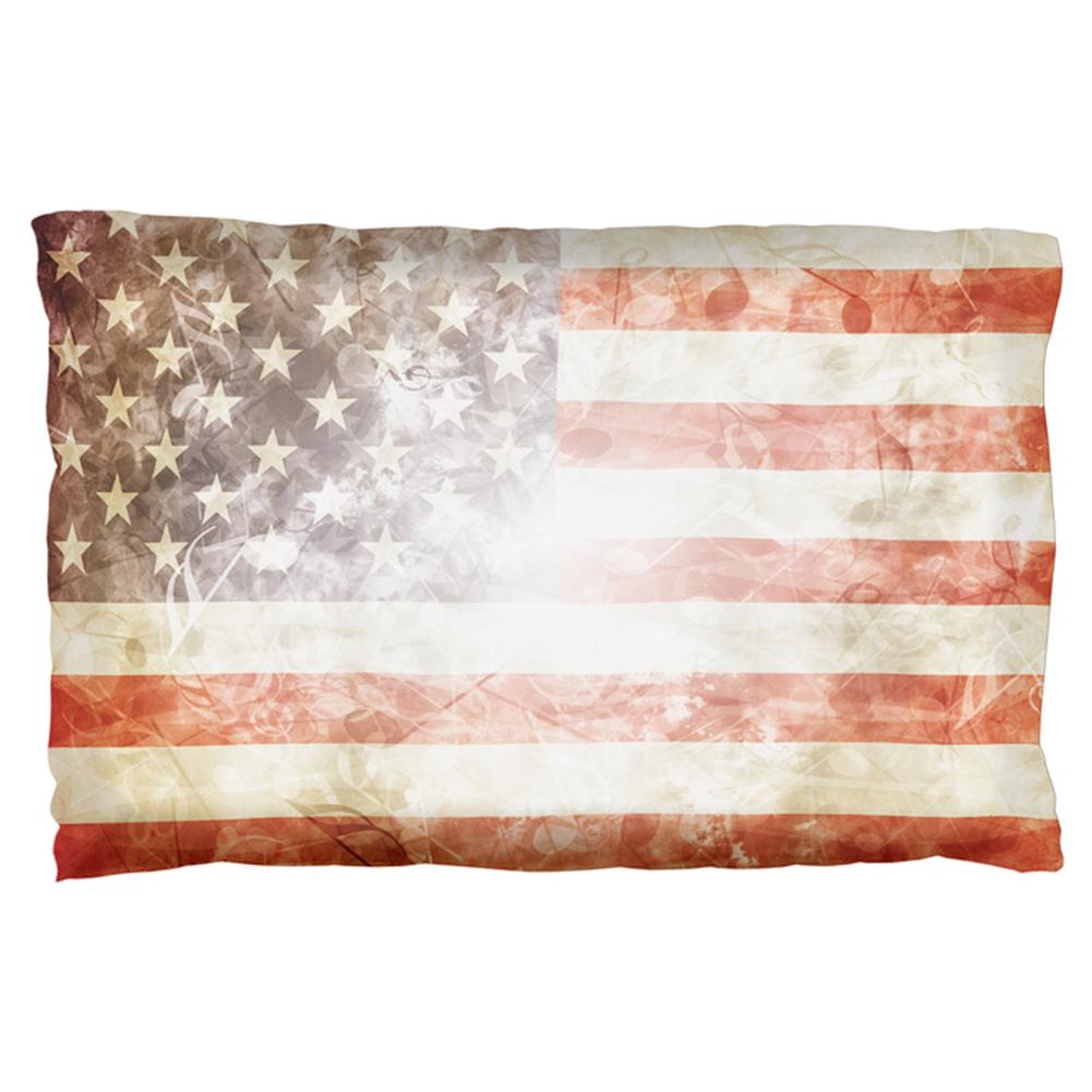 4th of July American Flag Star Spangled Banner Pillow Case Pillowcases Old Glory OS Multi 