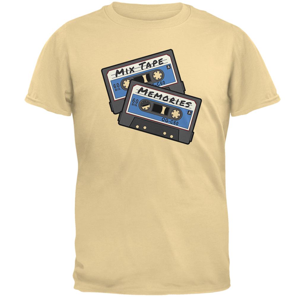 Mix Tape Memories Cassette Mens T Shirt Men's T-Shirts Old Glory 2XL Yellow Haze 