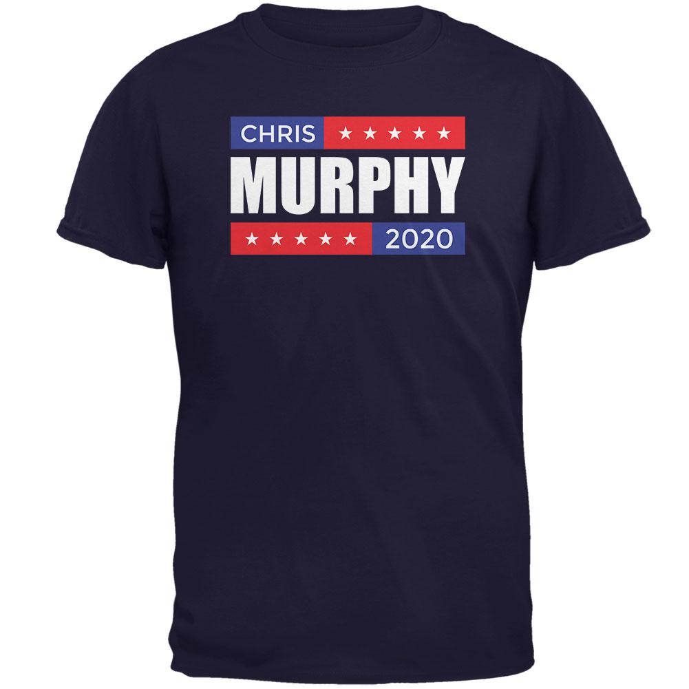 Election 2020 Stacked Chris Murphy Mens T Shirt Men's T-Shirts Old Glory 2XL Navy 