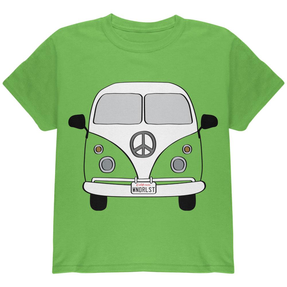 PEACE SIGN HIPPIE BUS YOUTH GRAPHIC T-SHIRT Youth T-Shirts Old Glory SM Kiwi 