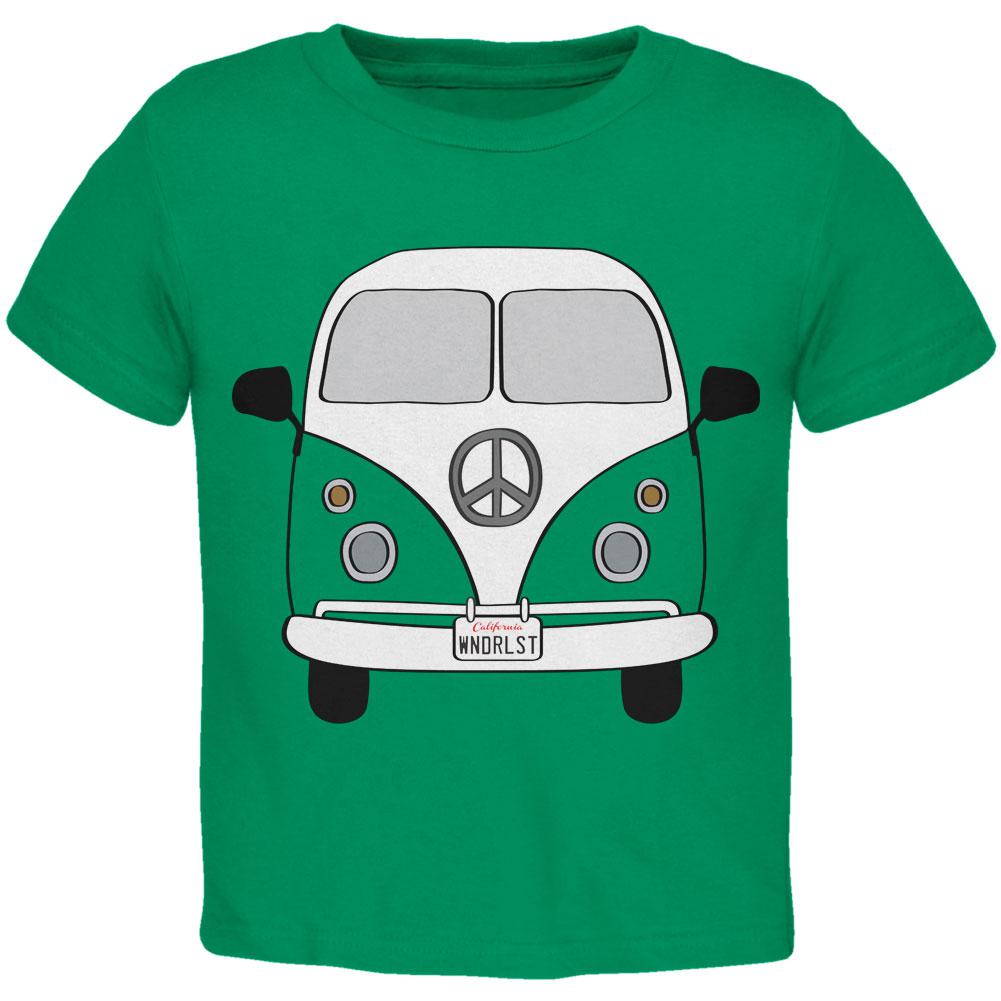 Halloween Travel Bus Costume Camper Wanderlust Toddler T Shirt Toddler T-Shirts Old Glory 2T Kelly Green 