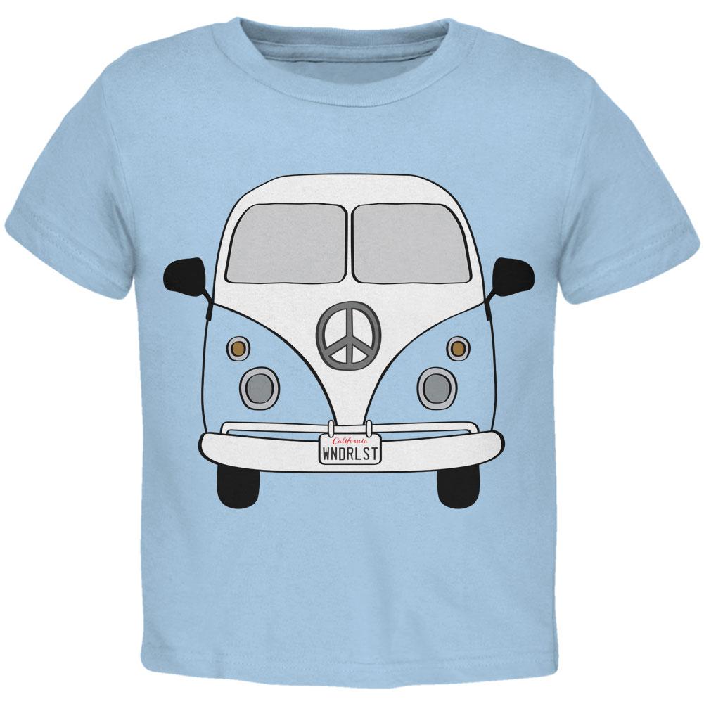 Halloween Travel Bus Costume Camper Wanderlust Toddler T Shirt Toddler T-Shirts Old Glory 2T Light Blue 