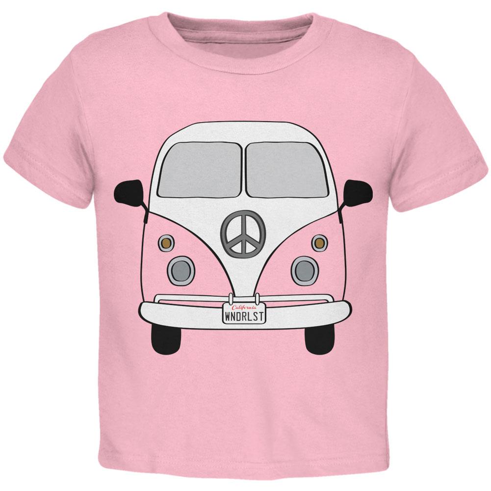 Halloween Travel Bus Costume Camper Wanderlust Toddler T Shirt Toddler T-Shirts Old Glory 2T Light Pink 