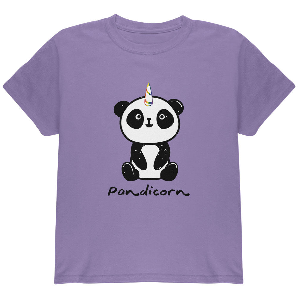 Pandicorn Panda Unicorn Youth T Shirt Youth T-Shirts Old Glory YLG Violet 