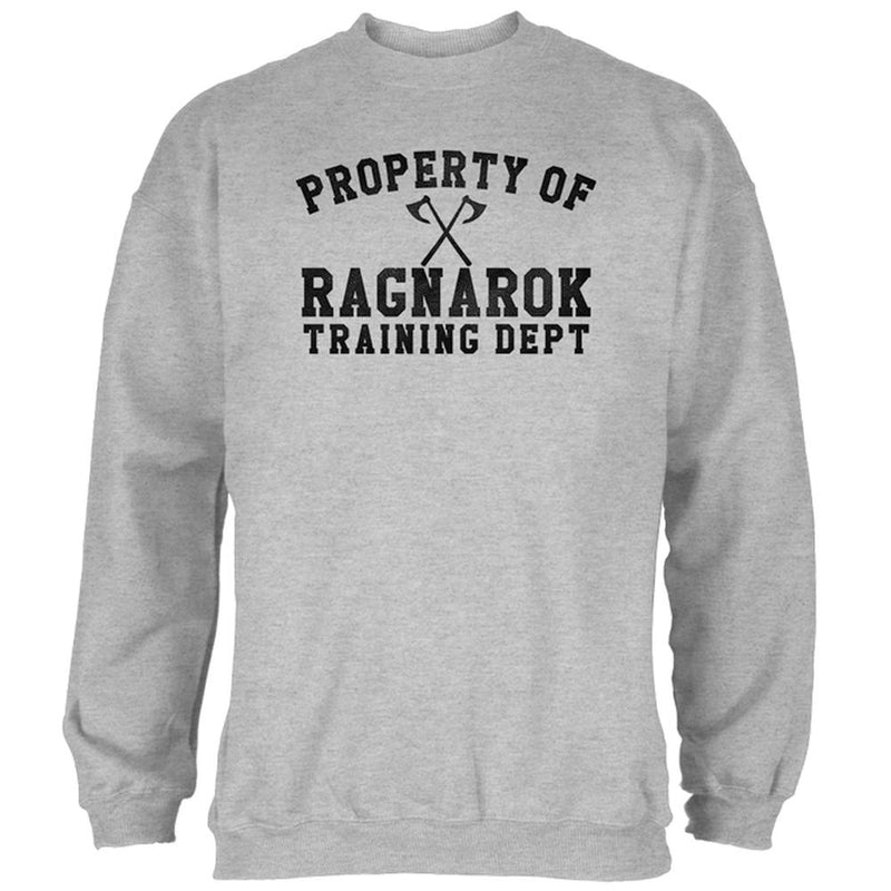 Viking Property of Ragnarok Training Department Mens Sweatshirt Men's Sweatshirts Old Glory 2XL Grey 