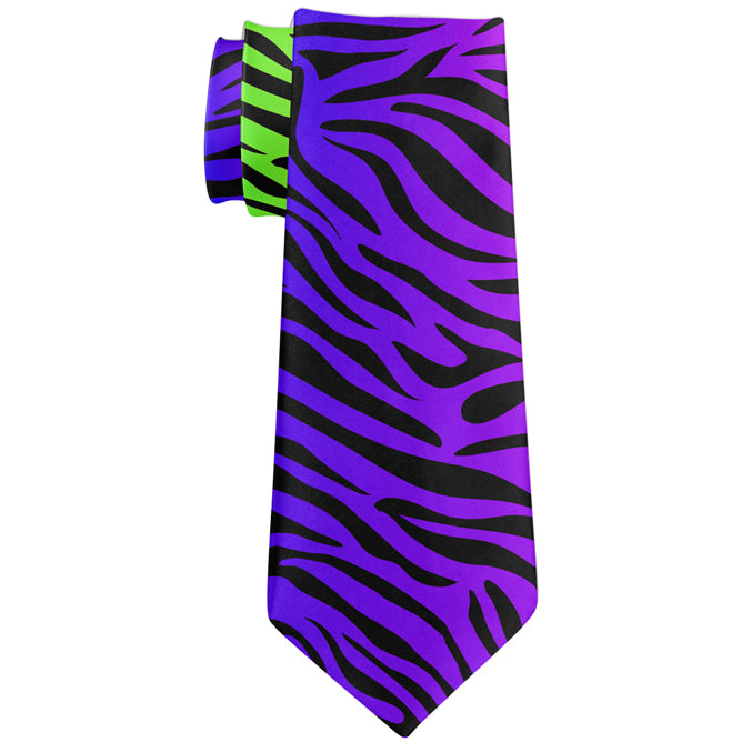 Rainbow Gay Pride Zebra Stripes All Over Neck Tie Ties LGBT OS Multicolor 