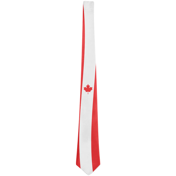 Canadian Flag Maple Leaf All Over Neck Tie Ties Old Glory OS Multicolored 